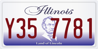 IL license plate Y357781
