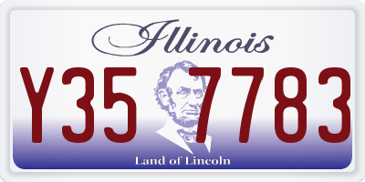 IL license plate Y357783