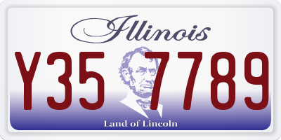 IL license plate Y357789