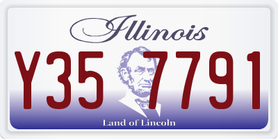 IL license plate Y357791