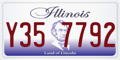 IL license plate Y357792