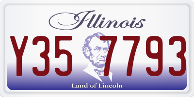 IL license plate Y357793