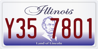 IL license plate Y357801