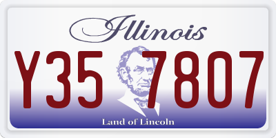 IL license plate Y357807