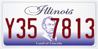 IL license plate Y357813