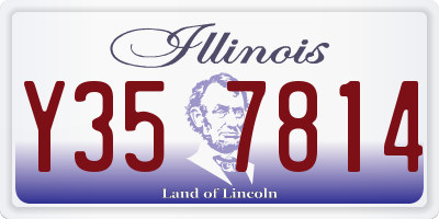 IL license plate Y357814