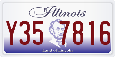 IL license plate Y357816