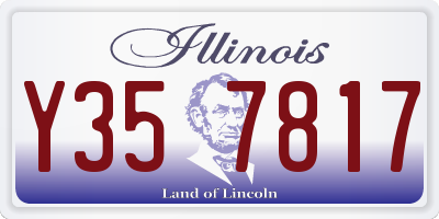 IL license plate Y357817