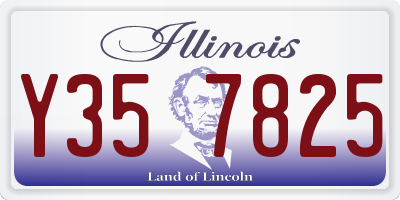 IL license plate Y357825