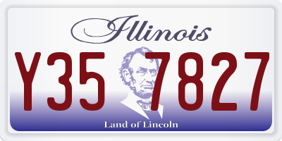 IL license plate Y357827