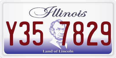 IL license plate Y357829