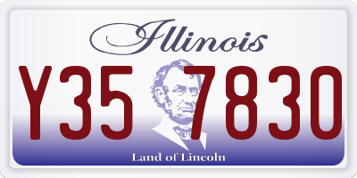 IL license plate Y357830