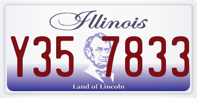IL license plate Y357833