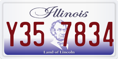 IL license plate Y357834