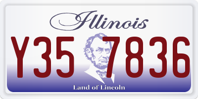 IL license plate Y357836