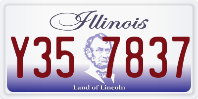IL license plate Y357837