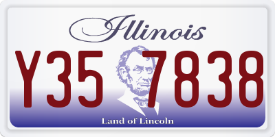 IL license plate Y357838
