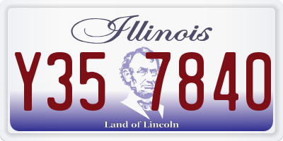 IL license plate Y357840