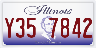 IL license plate Y357842
