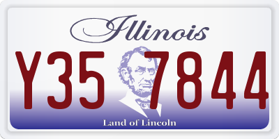 IL license plate Y357844
