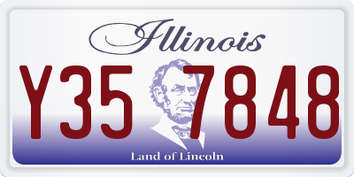 IL license plate Y357848