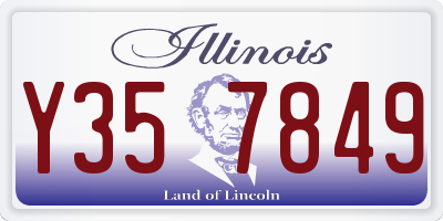 IL license plate Y357849