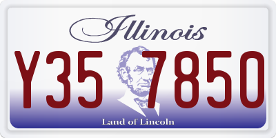 IL license plate Y357850