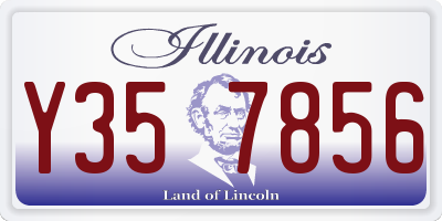 IL license plate Y357856