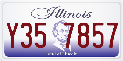 IL license plate Y357857