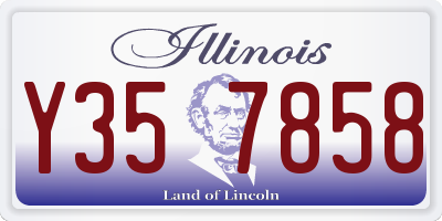 IL license plate Y357858