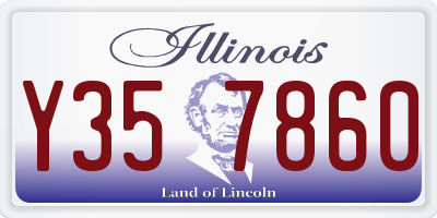 IL license plate Y357860