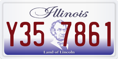IL license plate Y357861