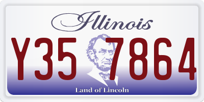 IL license plate Y357864