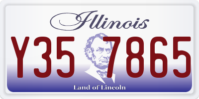 IL license plate Y357865