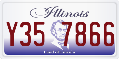 IL license plate Y357866