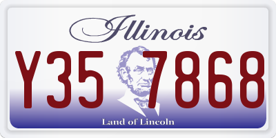 IL license plate Y357868