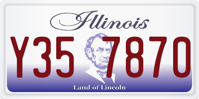 IL license plate Y357870