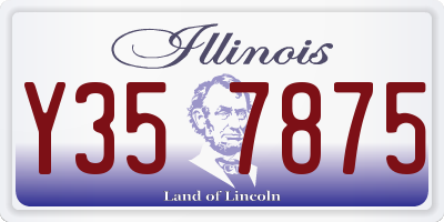 IL license plate Y357875
