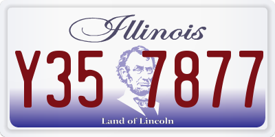 IL license plate Y357877