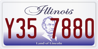 IL license plate Y357880