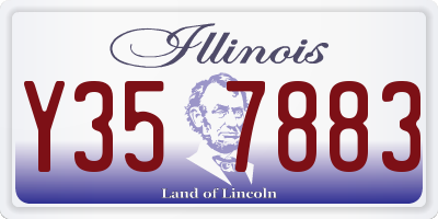 IL license plate Y357883