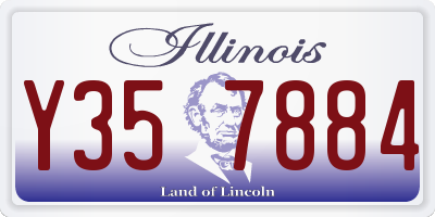 IL license plate Y357884