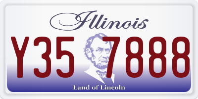 IL license plate Y357888