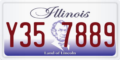 IL license plate Y357889