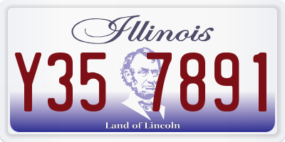 IL license plate Y357891