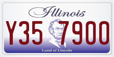 IL license plate Y357900