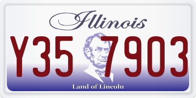 IL license plate Y357903