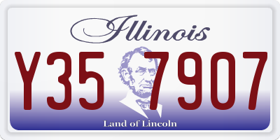 IL license plate Y357907