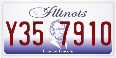 IL license plate Y357910