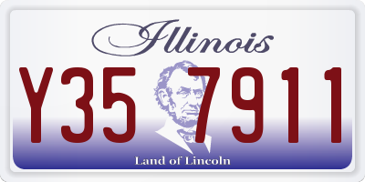 IL license plate Y357911